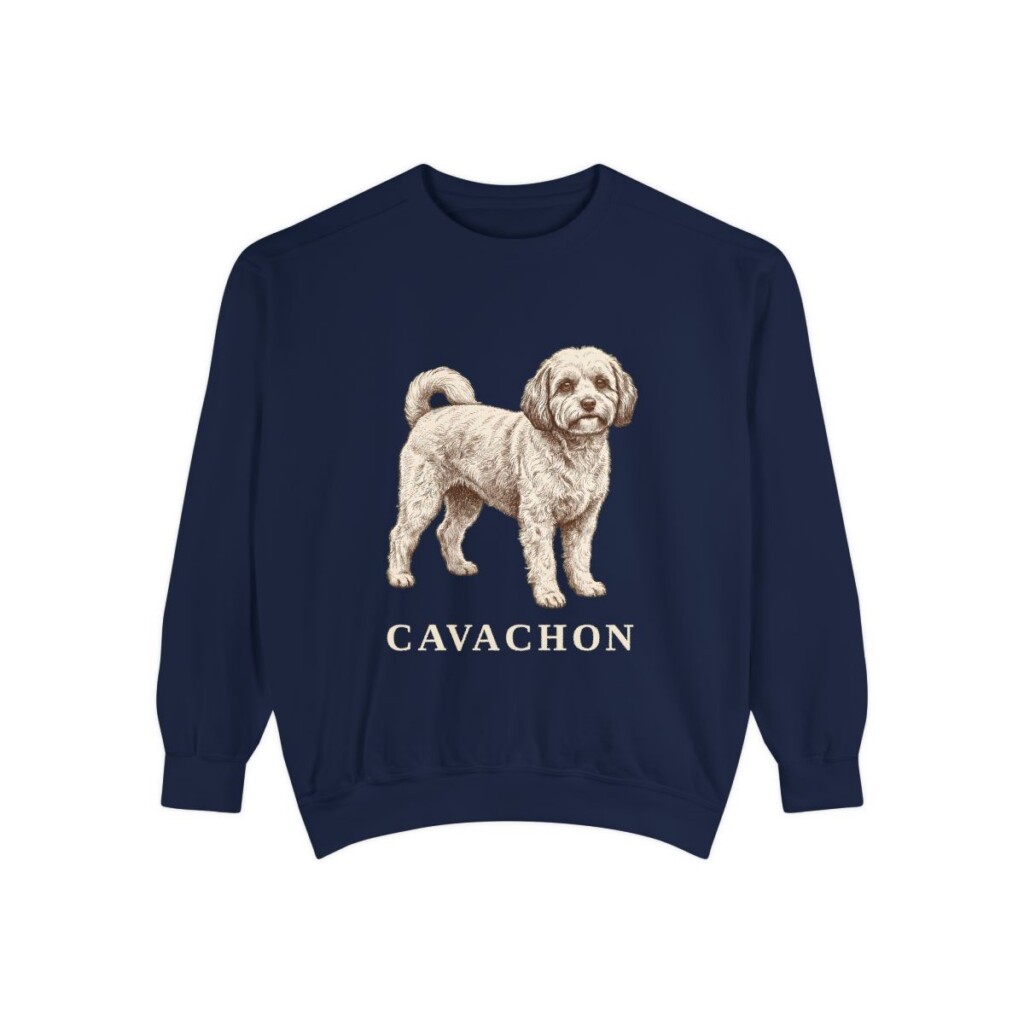 Cavachon Sweatshirt, True Navy, front view