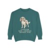 cavalier-king-charles-spaniel-sweatshirt-dad-blue-spruce Cavalier King Charles Spaniel Dad Sweatshirt, Blue Spruce, front view
