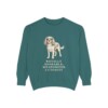 Cavalier King Charles Spaniel Humor Sweatshirt, Blue Spruce, front view
