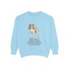 Cavalier King Charles Spaniel Humor Sweatshirt, Chambray, front view