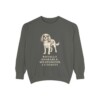Cavalier King Charles Spaniel Humor Sweatshirt, Pepper, front view