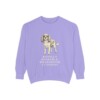 Cavalier King Charles Spaniel Humor Sweatshirt, Violet, front view