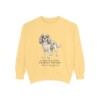Cavalier King Charles Spaniel Latin Sweatshirt, Butter, front view