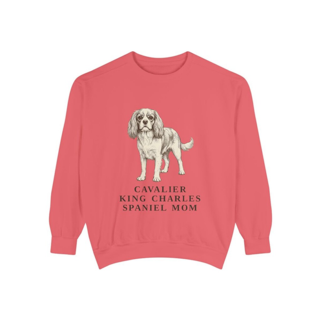 Cavalier King Charles Spaniel Mom Sweatshirt, Watermelon, front view