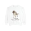 Cavalier King Charles Spaniel Mom Sweatshirt, White, front view