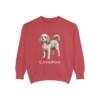 Cavapoo Sweatshirt, Crimson, front view
