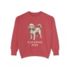 Cavapoo Dad Sweatshirt, Crimson, front view