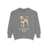 Cavapoo Dad Sweatshirt, Grey, front view