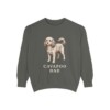 Cavapoo Dad Sweatshirt, Pepper, front view