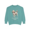 Cavapoo Dad Sweatshirt, Seafoam, front view