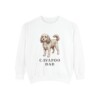 Cavapoo Dad Sweatshirt, White, front view
