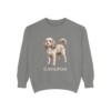 Cavapoo Sweatshirt, Grey, front view