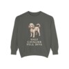 Cavapoo Humor Sweatshirt, Pepper, front view