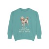 Cavapoo Humor Sweatshirt, Seafoam, front view