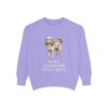 Cavapoo Humor Sweatshirt, Violet, front view