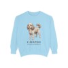 Cavapoo Latin Sweatshirt, Chambray, front view