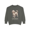 Cavapoo Latin Sweatshirt, Pepper, front view