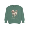Cavapoo Sweatshirt, Light Green, front view