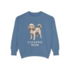 cavapoo-sweatshirt-mom-blue-jean Cavapoo Mom Sweatshirt, Blue Jean, front view