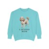 cavapoo-sweatshirt-mom-chalky-mint Cavapoo Mom Sweatshirt, Chalky Mint, front view