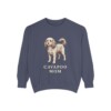 cavapoo-sweatshirt-mom-denim Cavapoo Mom Sweatshirt, Denim, front view