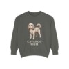cavapoo-sweatshirt-mom-pepper Cavapoo Mom Sweatshirt, Pepper, front view