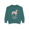 Cesky Terrier Dad Sweatshirt, Blue Spruce, front view