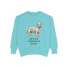 Cesky Terrier Dad Sweatshirt, Chalky Mint, front view