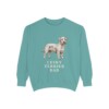 Cesky Terrier Dad Sweatshirt, Seafoam, front view