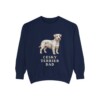 Cesky Terrier Dad Sweatshirt, True Navy, front view