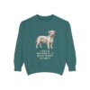 Cesky Terrier Humor Sweatshirt, Blue Spruce, front view