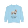 Cesky Terrier Humor Sweatshirt, Chambray, front view