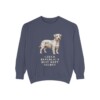 Cesky Terrier Humor Sweatshirt, Denim, front view