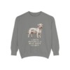 Cesky Terrier Humor Sweatshirt, Grey, front view