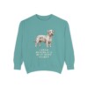 Cesky Terrier Humor Sweatshirt, Seafoam, front view