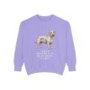 Cesky Terrier Humor Sweatshirt, Violet, front view