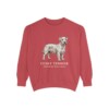 Cesky Terrier Latin Sweatshirt, Crimson, front view