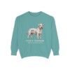 Cesky Terrier Latin Sweatshirt, Seafoam, front view