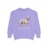 Cesky Terrier Latin Sweatshirt, Violet, front view