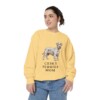 Cesky Terrier Mom Sweatshirt, Butter, person 2 front