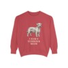 Cesky Terrier Mom Sweatshirt, Crimson, front view