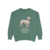 Cesky Terrier Mom Sweatshirt, Light Green, front view