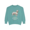 Cesky Terrier Mom Sweatshirt, Seafoam, front view
