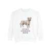 Cesky Terrier Mom Sweatshirt, White, front view