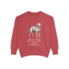 Chesapeake Bay Retriever Humor Sweatshirt, Crimson, front view