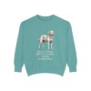 Chesapeake Bay Retriever Humor Sweatshirt, Seafoam, front view