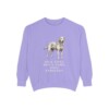 Chesapeake Bay Retriever Humor Sweatshirt, Violet, front view