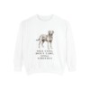 Chesapeake Bay Retriever Humor Sweatshirt, White, front view