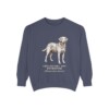 Chesapeake Bay Retriever Latin Sweatshirt, Denim, front view