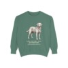 Chesapeake Bay Retriever Latin Sweatshirt, Light Green, front view